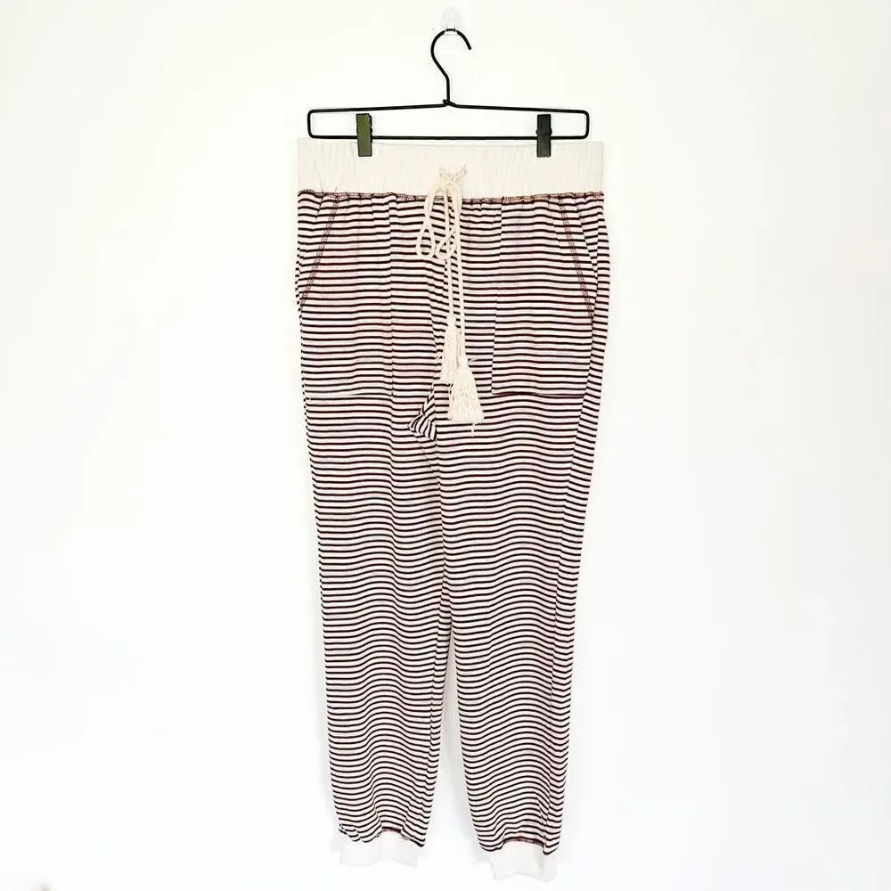 Anthropologie By the River cozy life tassel knit jogger